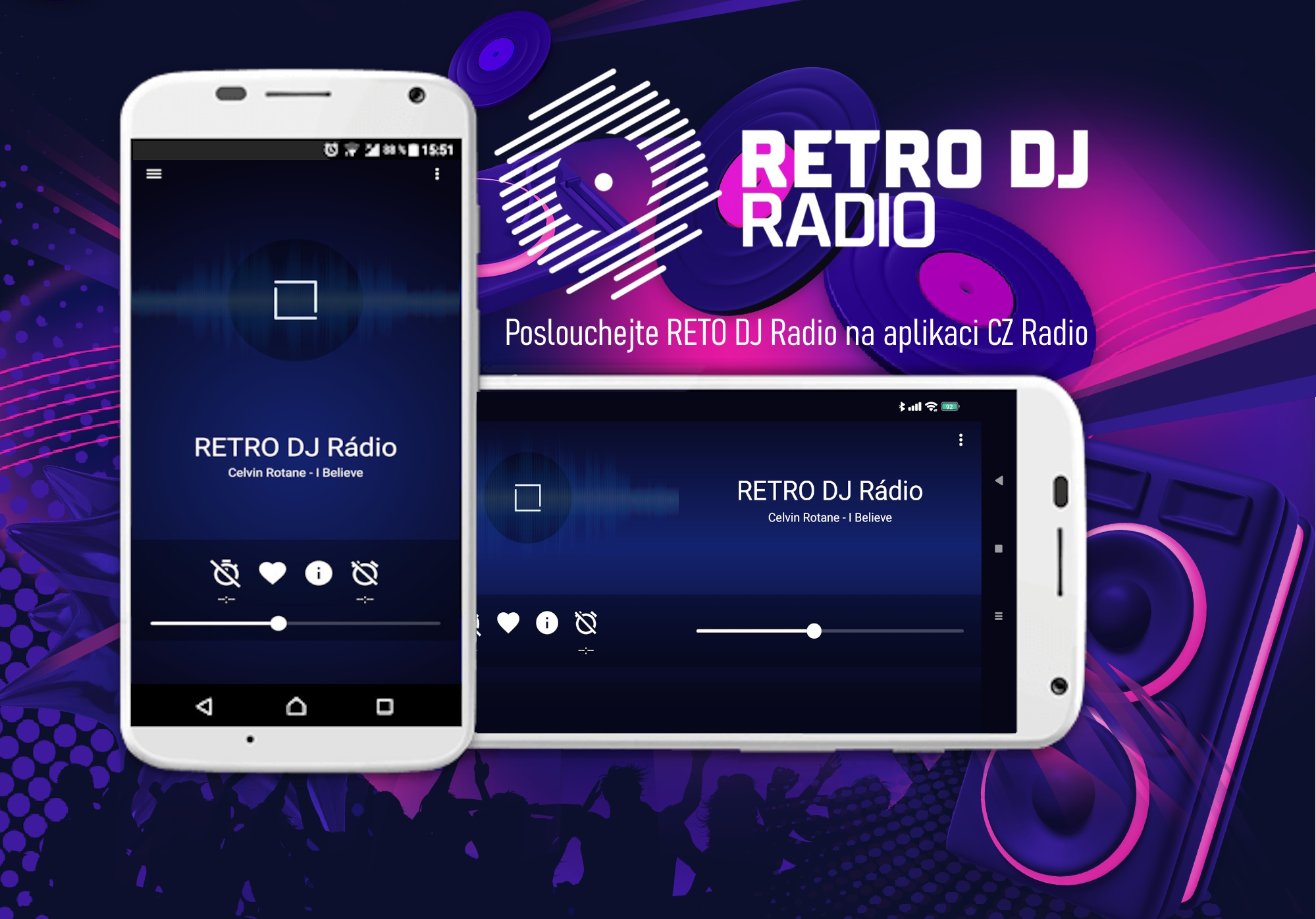 Aplikace RETRO DJ Rádia